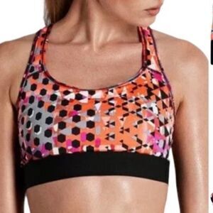 Victoria's Secret Sport VSX Geometric Printed Sports Bra Sz S
